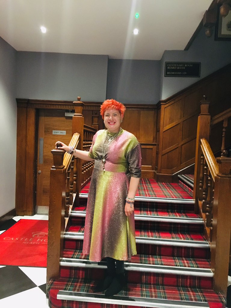 Amy_Claire_x's tweet photo. Every girl needs a moment where she takes a photo on a fancy staircase in a pretty dress! #nightout #lastnightwasfun #80snight #glitterydress #glitterytights #heelsthatcouldkillaman https://t.co/l4xD6Q8NHx