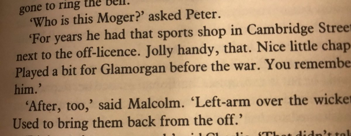 Incidental cricket references in literature #76. The Old Devils by Kingsley Amis