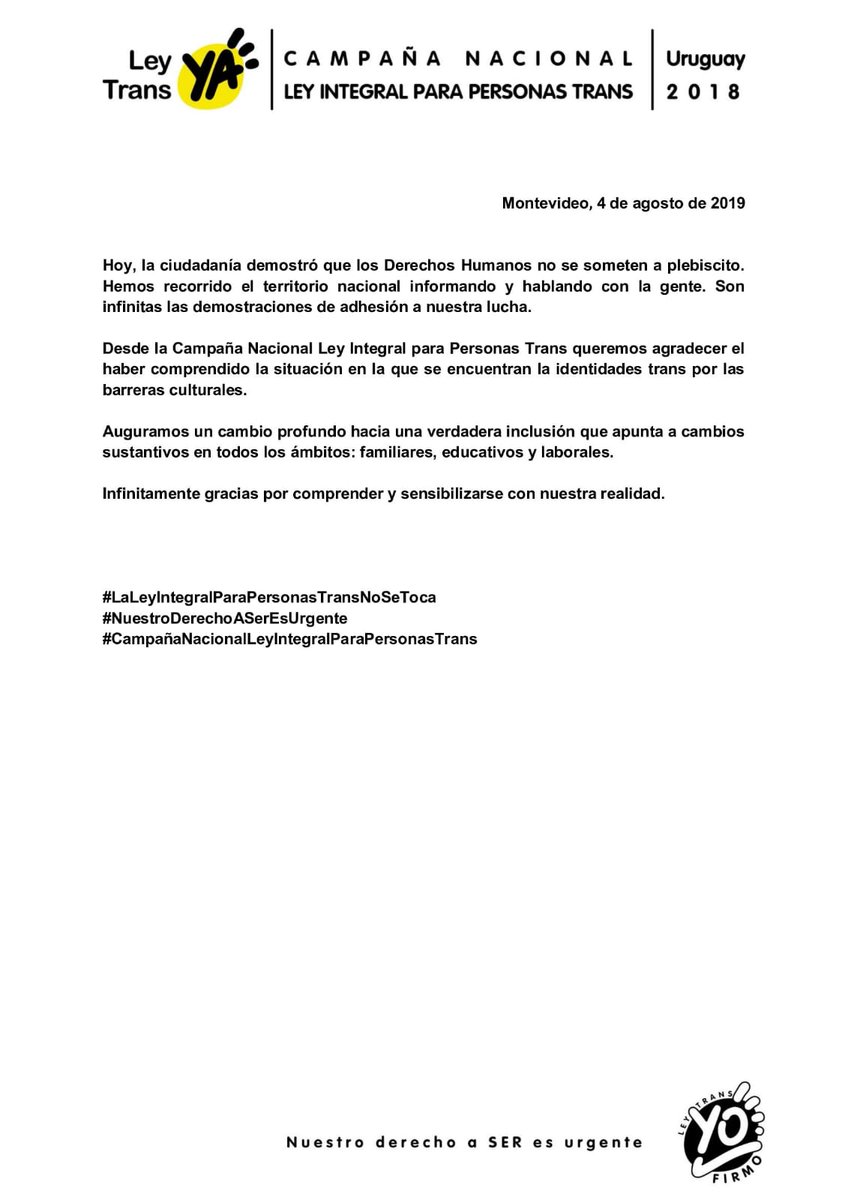 LeyTransYa 💛 tweet media