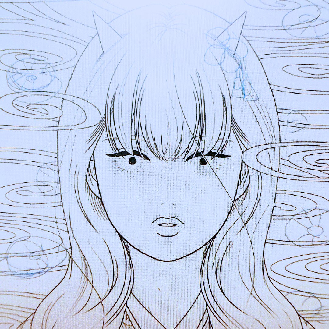 ツノはやしてみましたφ(..) 