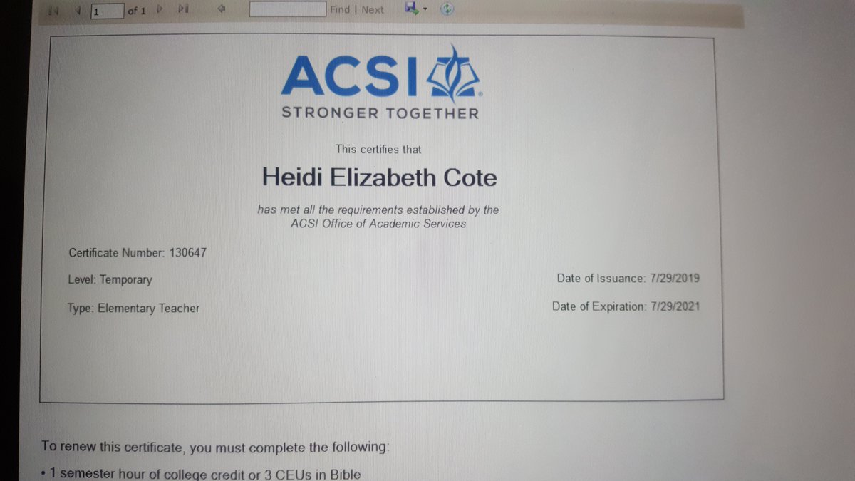 Heidi Cote On Twitter I Am Officially Acsi Certified Now