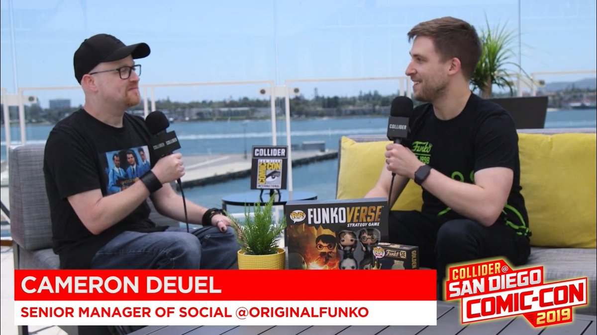 SteveCalderon85's tweet photo. #CameronDeuel, who is the Senior Manager of Social for @funko, drop by the @Collider suite at #SDCC2019 to talk with Steve Weintraub about #FunkoFundays, and so much more. #ColliderSDCC via @ColliderVideo
➡️ https://t.co/c6aEu6j4Io https://t.co/uHKAqtDwgt