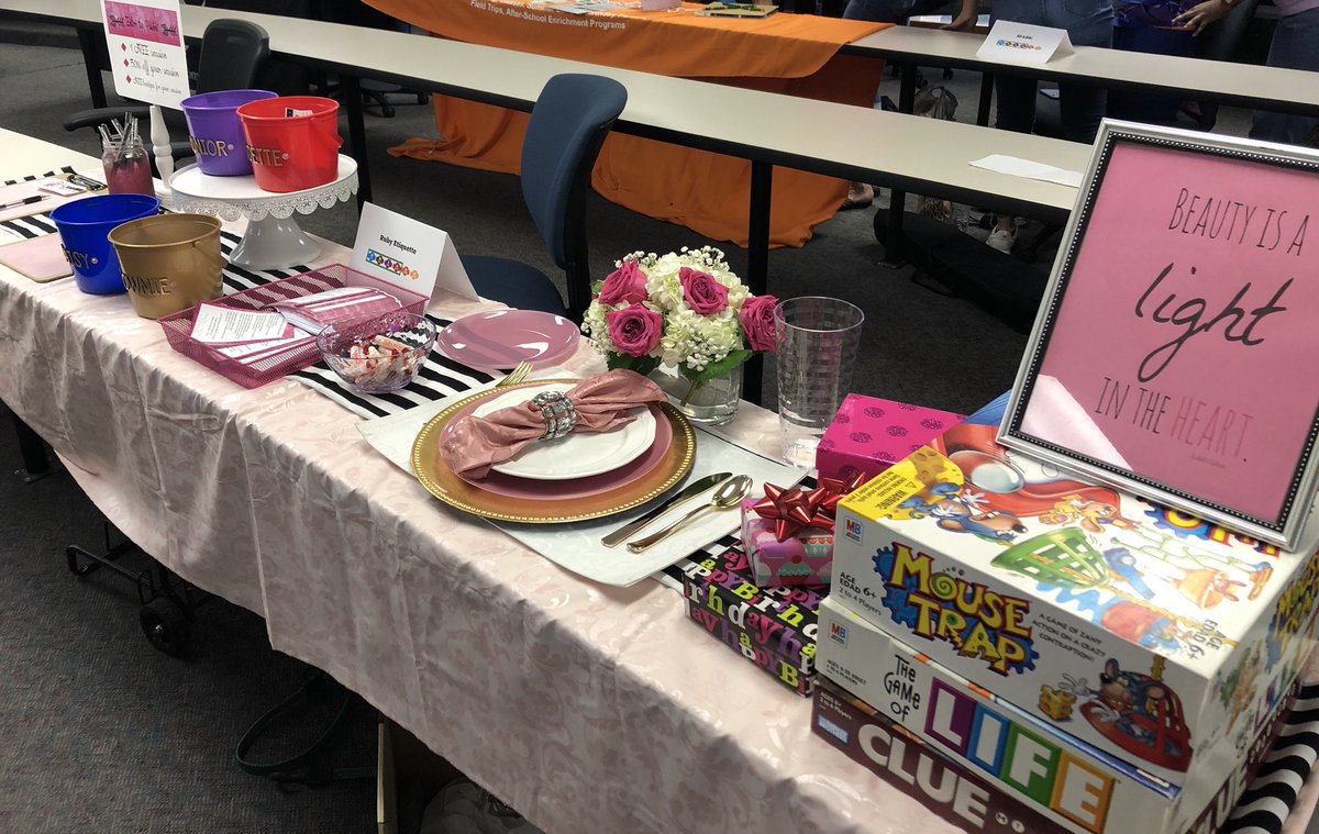 RubyEtiquette's tweet photo. What an incredible honor to host a vendor table at the @girlscouts Kick Off event yesterday! Troop Leaders stopped by to learn about our #socialgrace badge sessions for #Daisy #Brownie #Junior and #Cadette Troops!  All the best to each Troop and Girl Scout for an incredible year! https://t.co/jjpAJbAhhV