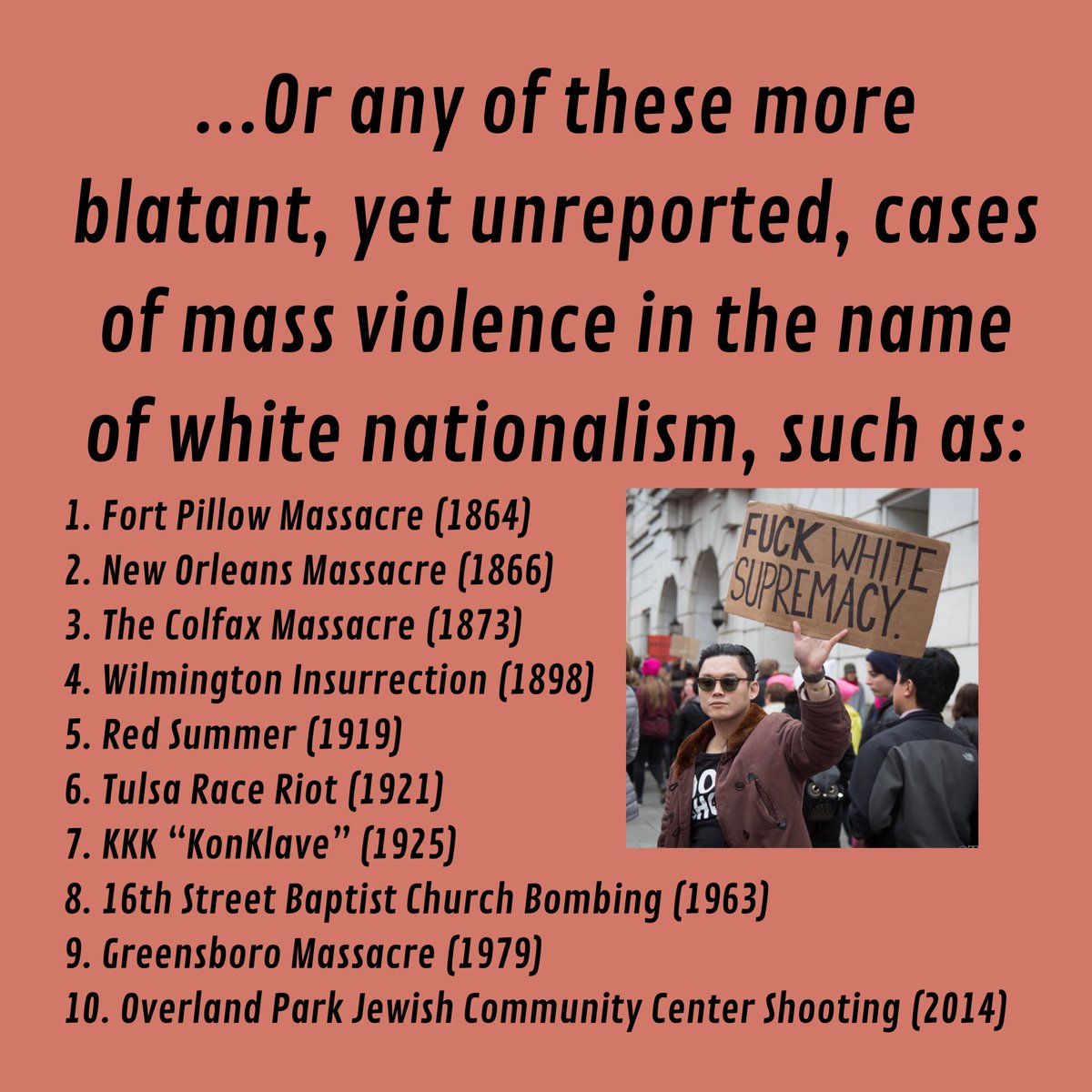 buckssda's tweet photo. White supremacy is terrorism (thread) https://t.co/YwE2cwxG6k