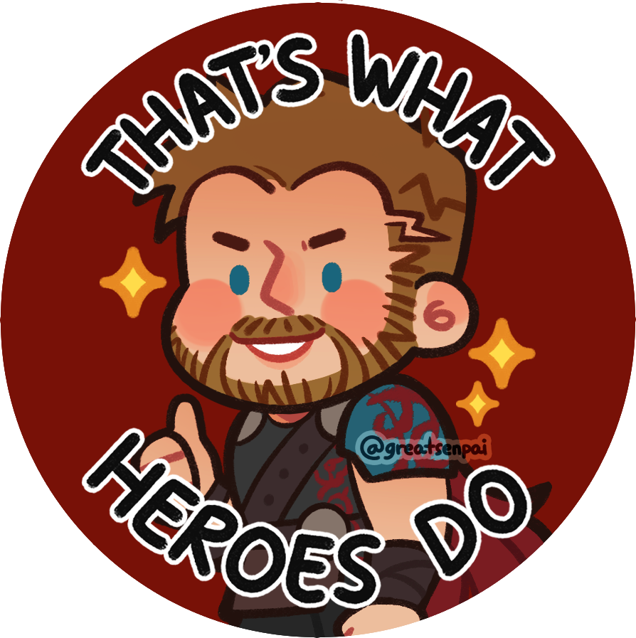 The Button Design I Did For Thor Tours Krizzia のイラスト