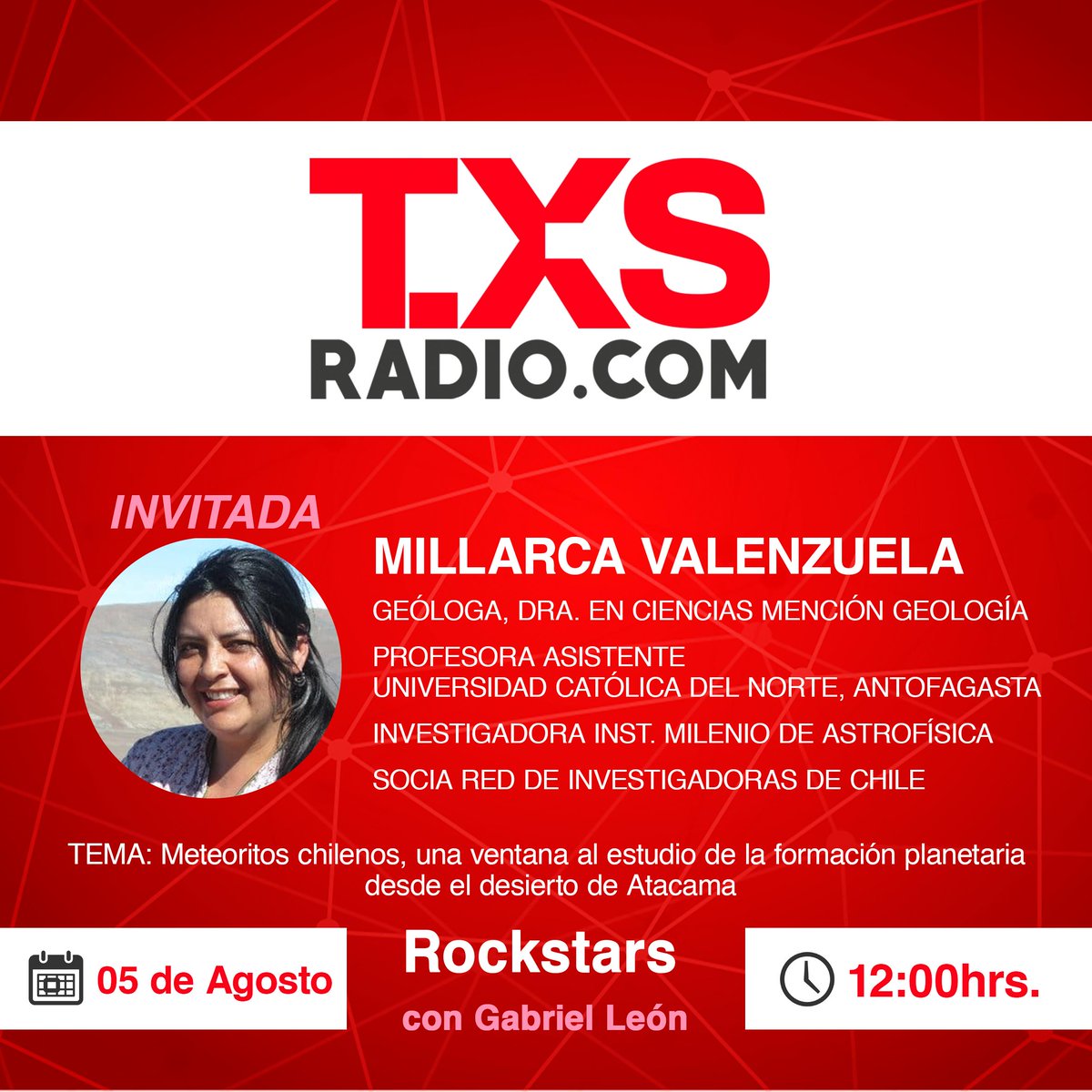 txsradio's tweet photo. Excelentes invitados para que iniciemos una excelente semana!!!👍👍👍
Sebastian Ayala con @FelipeOvalle
Gabriel Diaz con #ProfeRobbie
Catalina Aliaga de @DILL_ASSISTANT con @JaimeColomaT
@meteoritoschile Millarca Valenzuela con @GaboTuitero
DISFRUTEN🤟🤟😎😎🤟🤟 https://t.co/mXIOtAn1gT