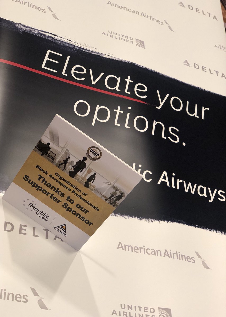 FlyWithLIFT's tweet photo. Wrapping up a wonderful week in LA attending & sponsoring the 43rd Annual @OBAPEXCELLENCE Convention & Career Exposition with @RepublicAirways! We are proud to sponsor such a great organization that is committed to increasing diversity in the aviation industry. #OBAPCON2019 https://t.co/tvzbSdiRdk