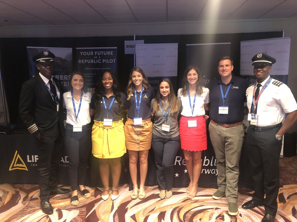 FlyWithLIFT's tweet photo. Wrapping up a wonderful week in LA attending & sponsoring the 43rd Annual @OBAPEXCELLENCE Convention & Career Exposition with @RepublicAirways! We are proud to sponsor such a great organization that is committed to increasing diversity in the aviation industry. #OBAPCON2019 https://t.co/tvzbSdiRdk