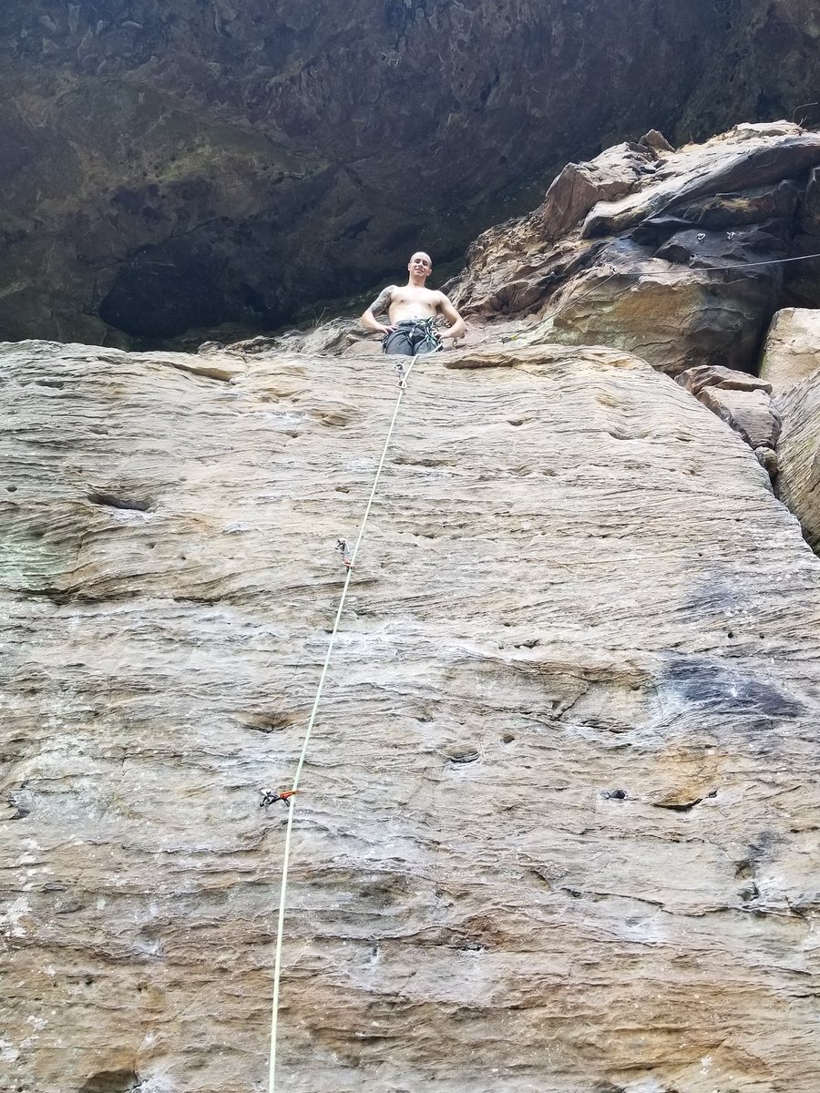 We're hanging out at Red River Gorge this weekend. It's been a fantastic anniversary weekend with <a href="/HackorSlashDan/">Dan</a> so far! One more day to go!!

#climbing #rockclimbing #adventure #redriver #rrg #miguelspizza