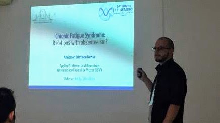a_neisse's tweet photo. On July 31st I gave a talk at 64º RBras and 18º SEAGRO about Chronic Fatigue Syndrome and how we made our contribution to the body of evidence concerning its prevention by applying #statistics and #DataMining using lots of #rstats!

The slides at https://t.co/arg8Epst3o https://t.co/Ir2He7OUTa
