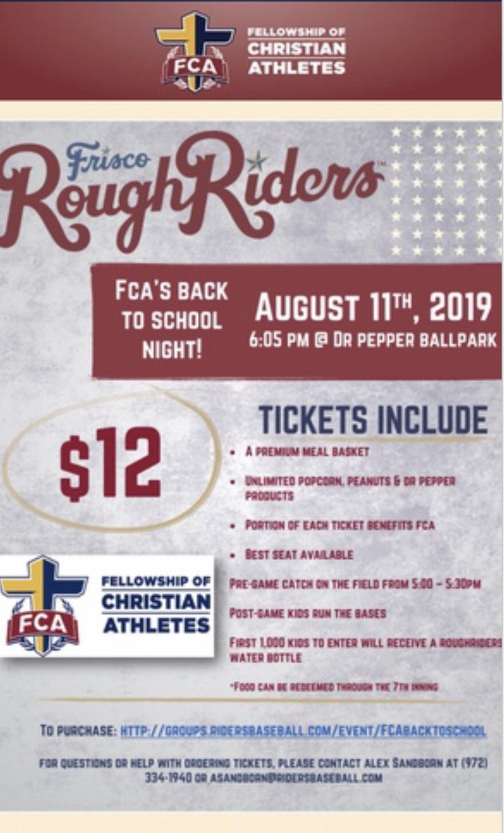 Back to school night at the rough riders.  August 11th!!
