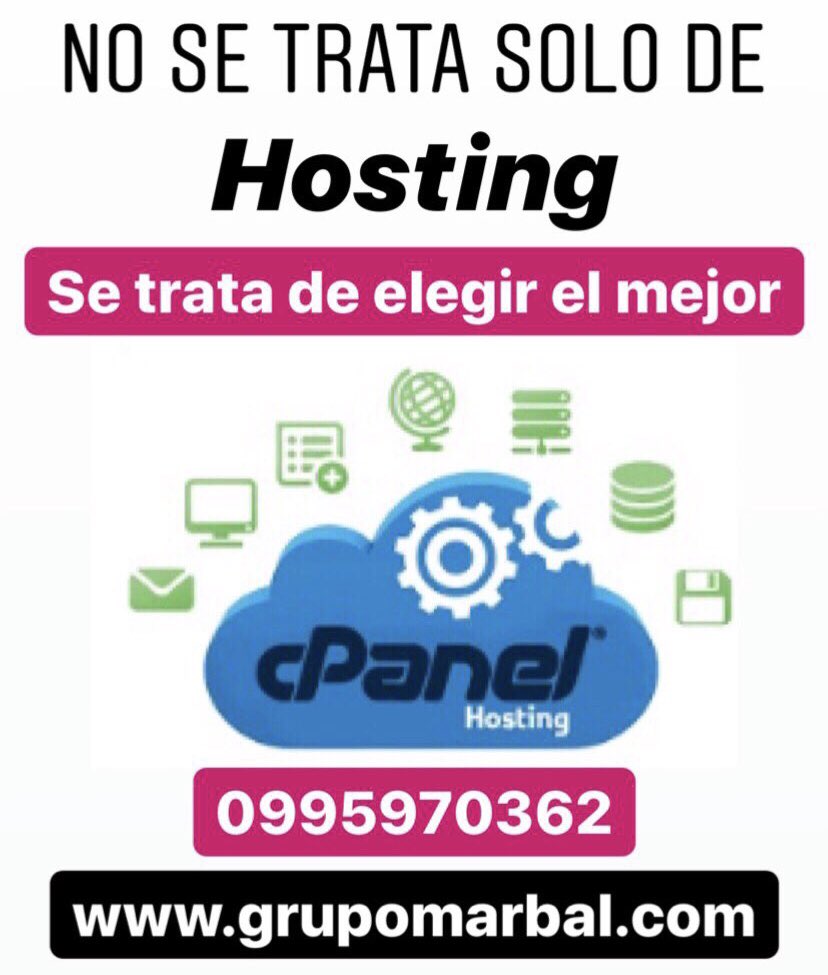 grupomarbal's tweet photo. No se trata solo de hosting, se trata de elegir el mejor. GRUPO MarBal https://t.co/oQ4VqNqrOL
.
.
.
.
.
.
.
#grupomarbal #hostingweb #streamingaudio #disenioweb #internet #dominios #reseller #windows #linux #cpanel #followme #soportehosting #soportetecnico 👍 https://t.co/VMhM8OpSqp