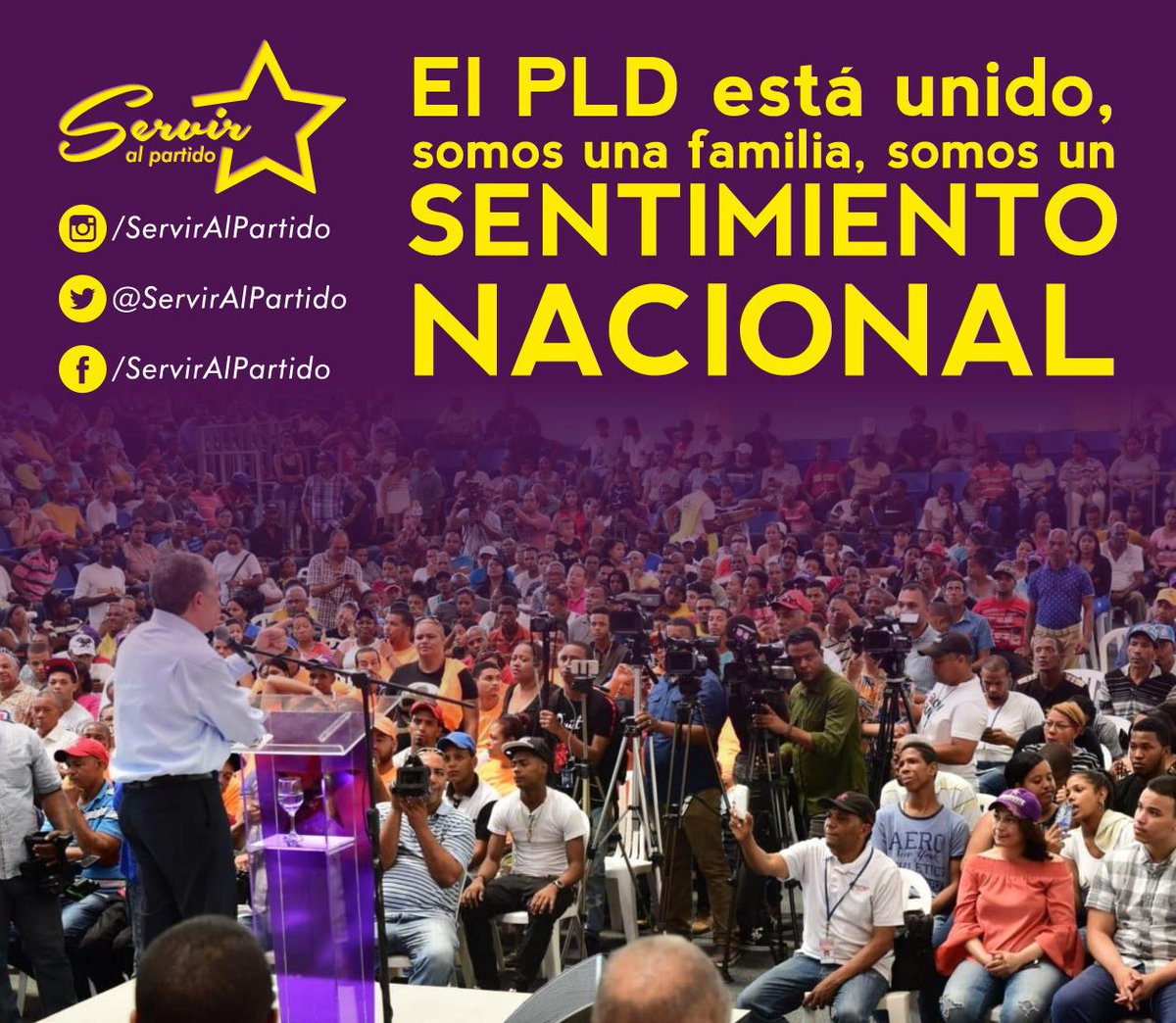 serviralpartido's tweet photo. #SentimientoNacional
#PLD #SirveAlPartido #ElSitiodelaBase #EnDefensaDelPartido #Elecciones2020 #LideresDelFuturo #Plurales #SiemprePaLante https://t.co/BkanP7cn74