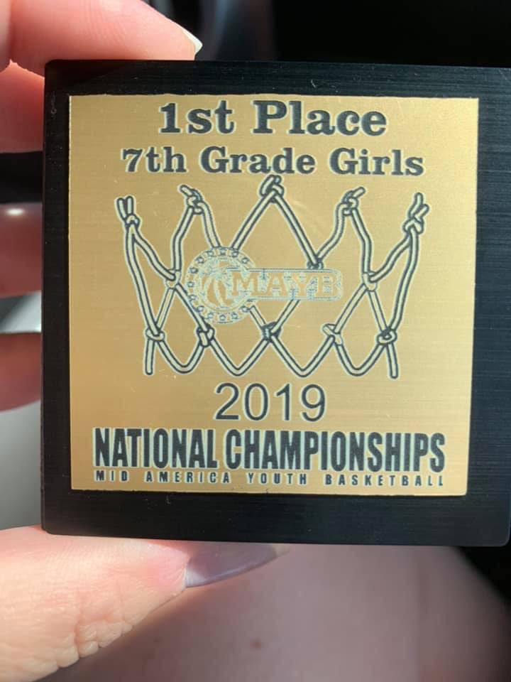 Proud of Morgan and her team 7-0 this weekend and 7th Grade MAYB North National Champs!!