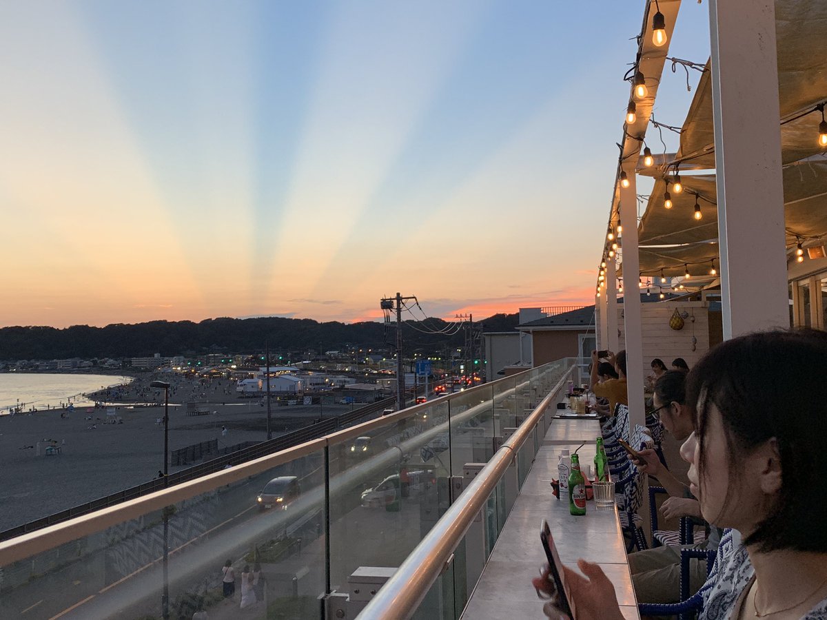 鎌倉の空がスゴイ。不思議
薄明光線っていうそう