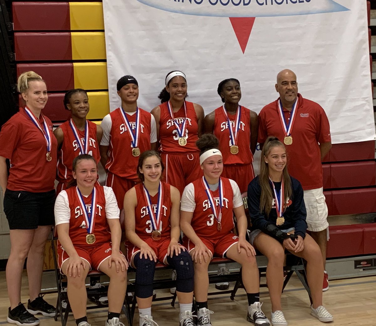 MhHillman's tweet photo. Nutmeg Games 9th grade Champs
Awesome girls, coaches & parents
#CTSpirit
#newchapter
β€οΈππ https://t.co/gfFRWWGtw8