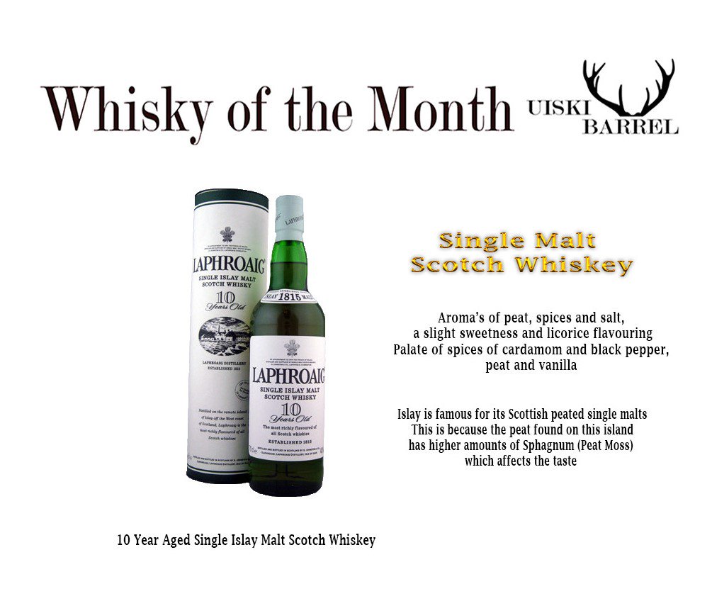 UiskiBarrel's tweet photo. Whisky of the Month : Laphroaig 10 Year

https://t.co/H4COpZhC0Q

#uiskibarrel #whisky #whiskey #whiskyofthemonth #recommendations #tastingnotes #alcohol #laphroaig #singlemalts #blog https://t.co/V2baCCGFjw