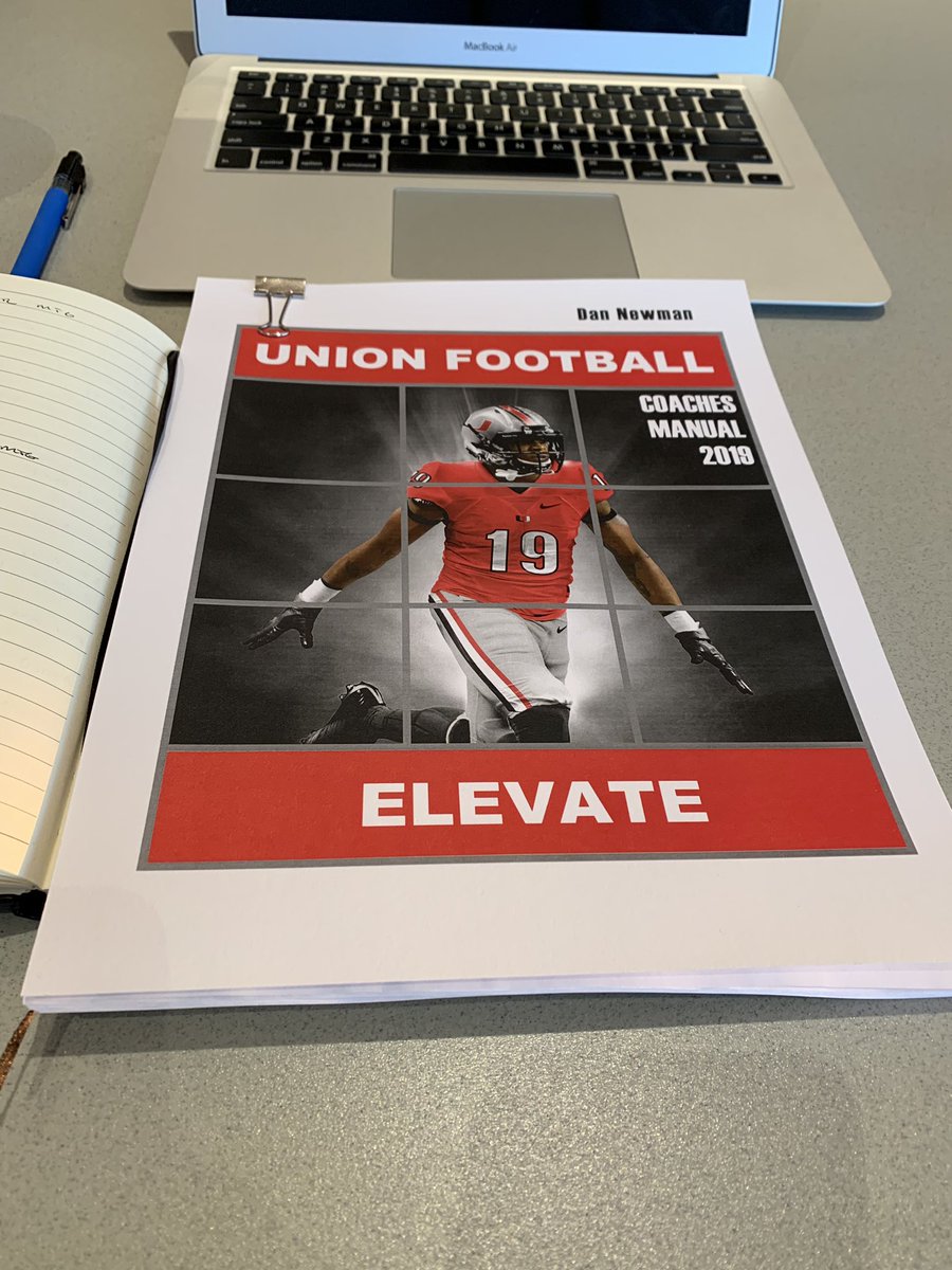 danoATC's tweet photo. I love that I am part of this @UnionFootball staff. There is no better leader of men and young men than @coach_fred. #ELVATE https://t.co/3R5Df8UUrc