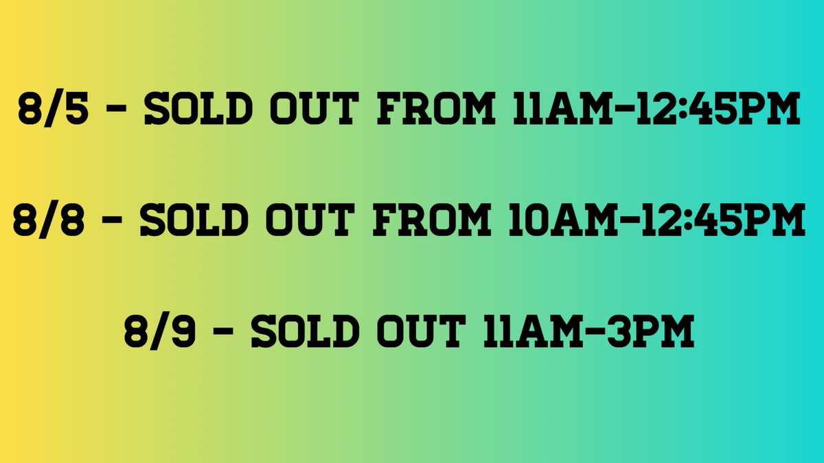 AtomicTrmpoline's tweet image. Our #SELLOUT times for this week!  Keep an eye out for any more #sellout times!  Pre-reserve your tickets online to guarantee admission! #camps #updates #atomictrampoline #villageatleesburg