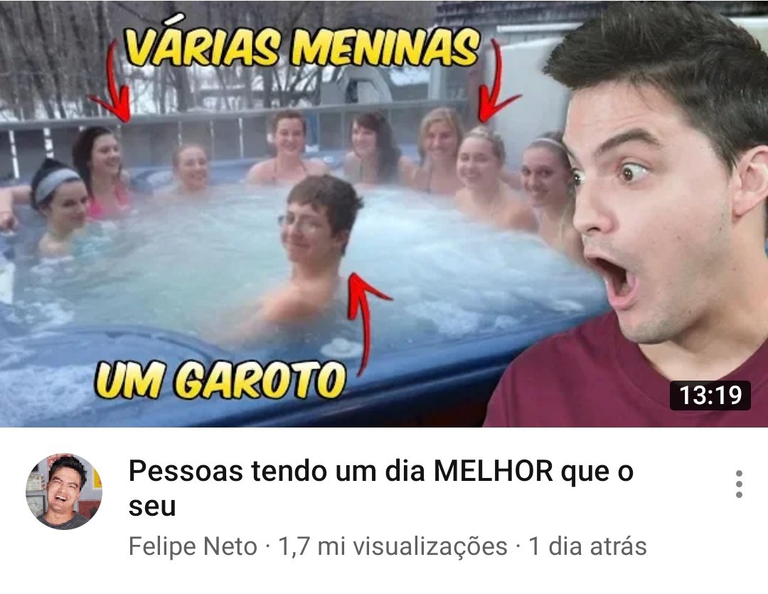Philipe_peters's tweet photo. Não é porque o Felipe Neto fala umas coisas que são BOM SENSO que deixa de fazer conteúdo nojento https://t.co/CtlB6XK3vq