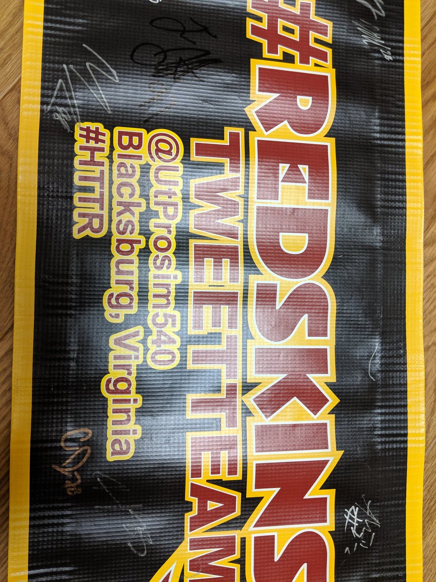UtProsim540's tweet photo. My #RedskinsTweetTeam banner is filling up! Thank you Bostic, Haskins, Way, Everret, Martin, Humphrey, Holtz, Kerrigan, Ioannidis, Moreland, Gruden and Doug Williams 🏹🏹 #HTTR https://t.co/yyNZSBC2Ui