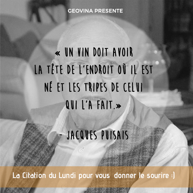 Geovina_fr's tweet photo. #CITATION
Voilà toute l'authenticité d'un vin 🍷😉
#quote #geovina #winelovers #wine #dicton #hapiness https://t.co/Eey5gqx9Ug