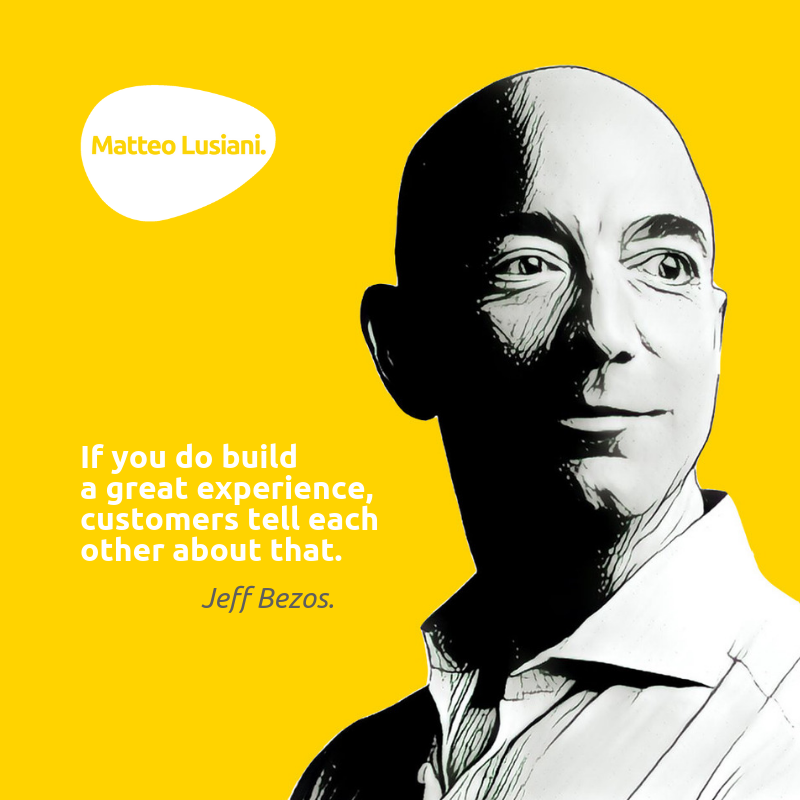 MatteoLusiani's tweet photo. This quote reminds me of the importance of word of mouth. We can't keep track of it but it's the real secret of every success. 👪 💬
@JeffBezos #jeffbezos #amazon #WordOfMouth #wordofmouthadvertising #wordofmouthrevolution https://t.co/jWOIoLizds