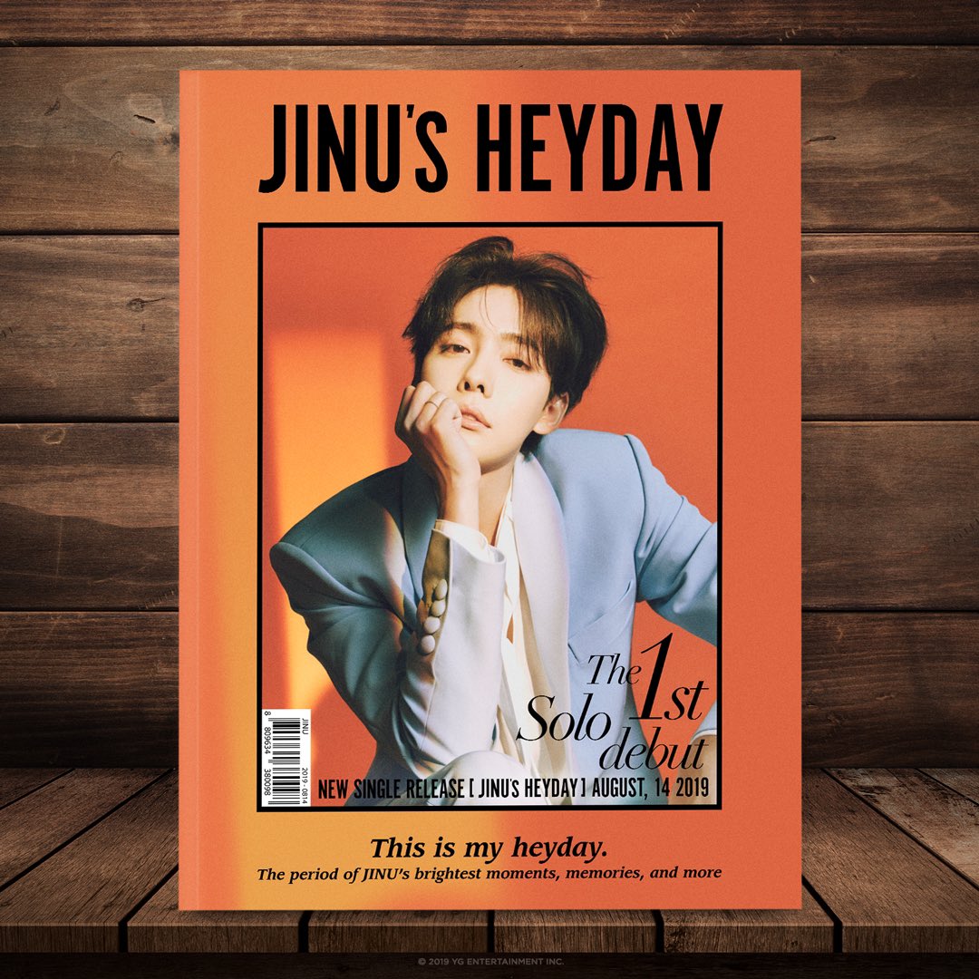 #JINU #김진우 #WINNER #위너 #JINU_HEYDAY #MAINPOSTER #NEWSINGLE #20190814 #YG