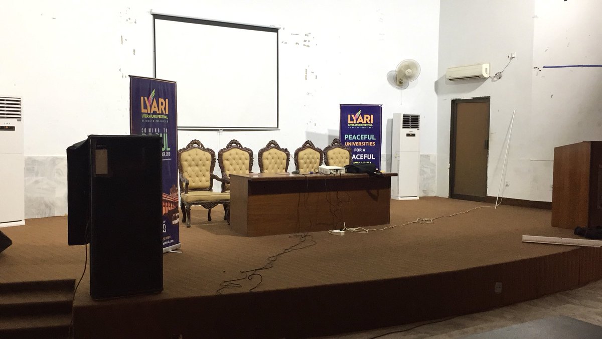 LyariLF's tweet image. All set to start first open house session of Lyari Literature festival #LLF2019 #BBSUL