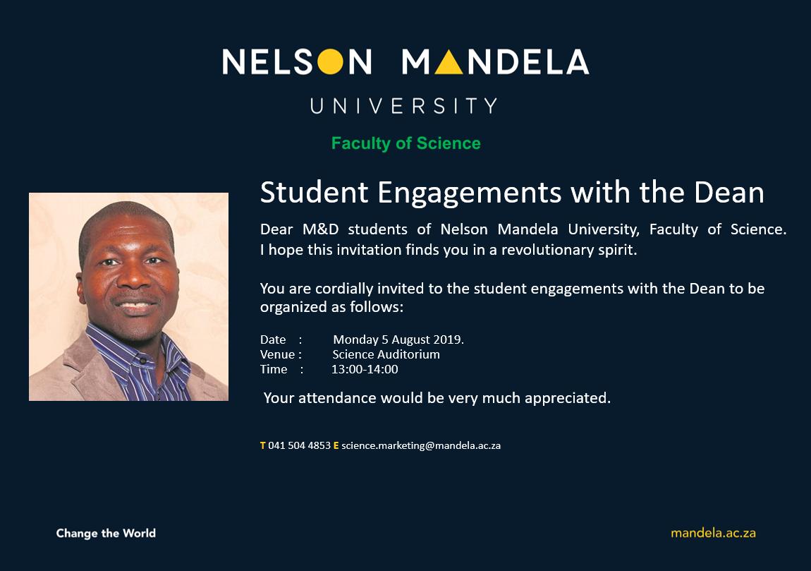 #INVITATION-M&D Student Engagements with the Dean https://t.co/XK2BDwBZL0