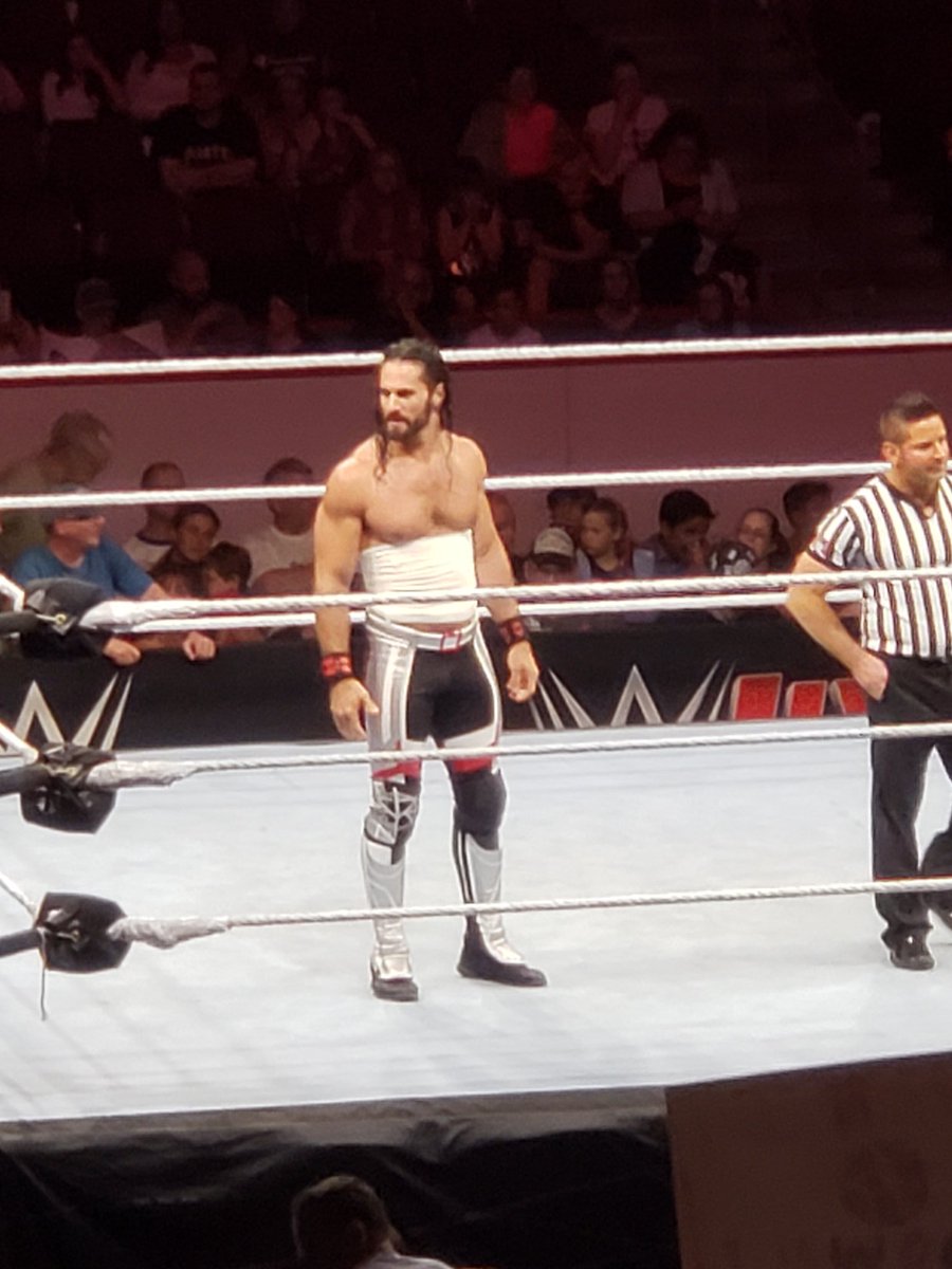 CrissiRaeAllDay's tweet photo. Burn it down!! #WWEErie Seth Freakin Rollins #HeatwaveTour #WWE https://t.co/OO8k58fk4P