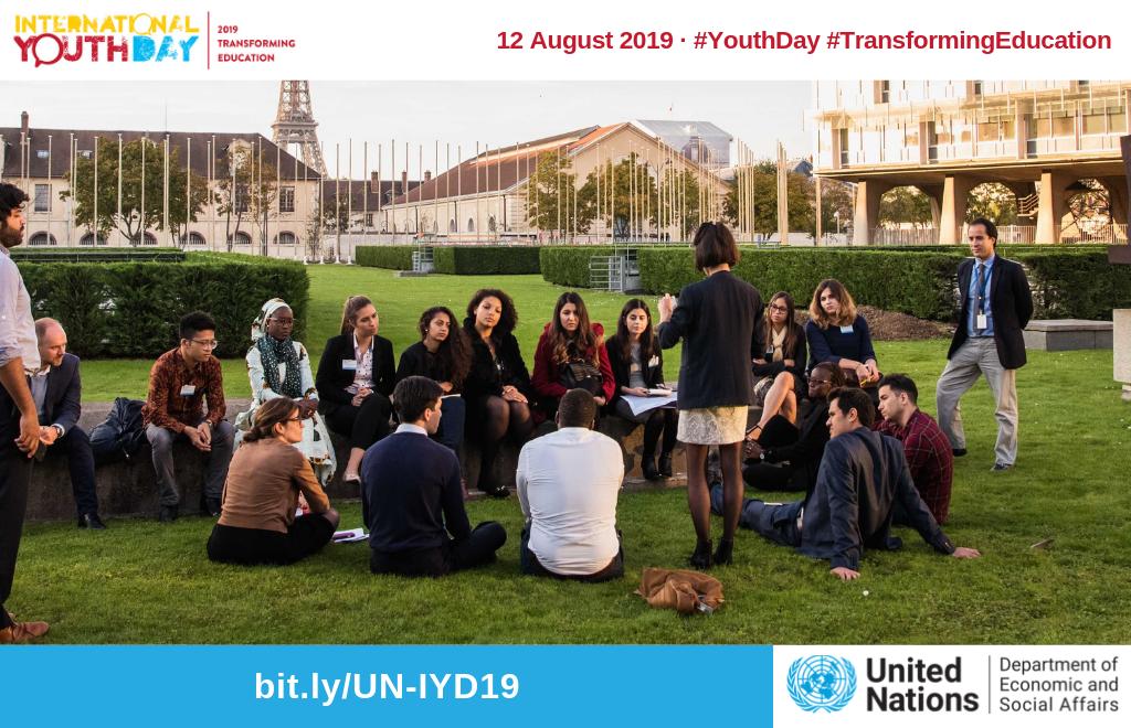 Mridul_upadhyay's tweet photo. 🗓️Save the date: 12 August is International #YouthDay!

This year, the theme for International Youth Day is #TransformingEducation📝📚👩🏾‍🎓

See how we can achieve that: https://t.co/KT6cT1nfMu 
#SDG4
#UNMGCY #UNOY #YfPI https://t.co/i2Np3NW1Rr