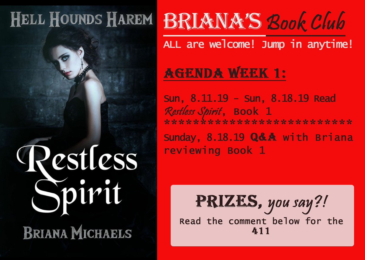 RomanceReader40's tweet photo. ๐ค๐ JOIN BRIANA'S BOOK CLUB
@SinsoftheSidhe https://t.co/hjU5ceImDf
#rhromance
#RHauthors
#romancebloggers
#paranormalromance https://t.co/iiCpTNLU5q