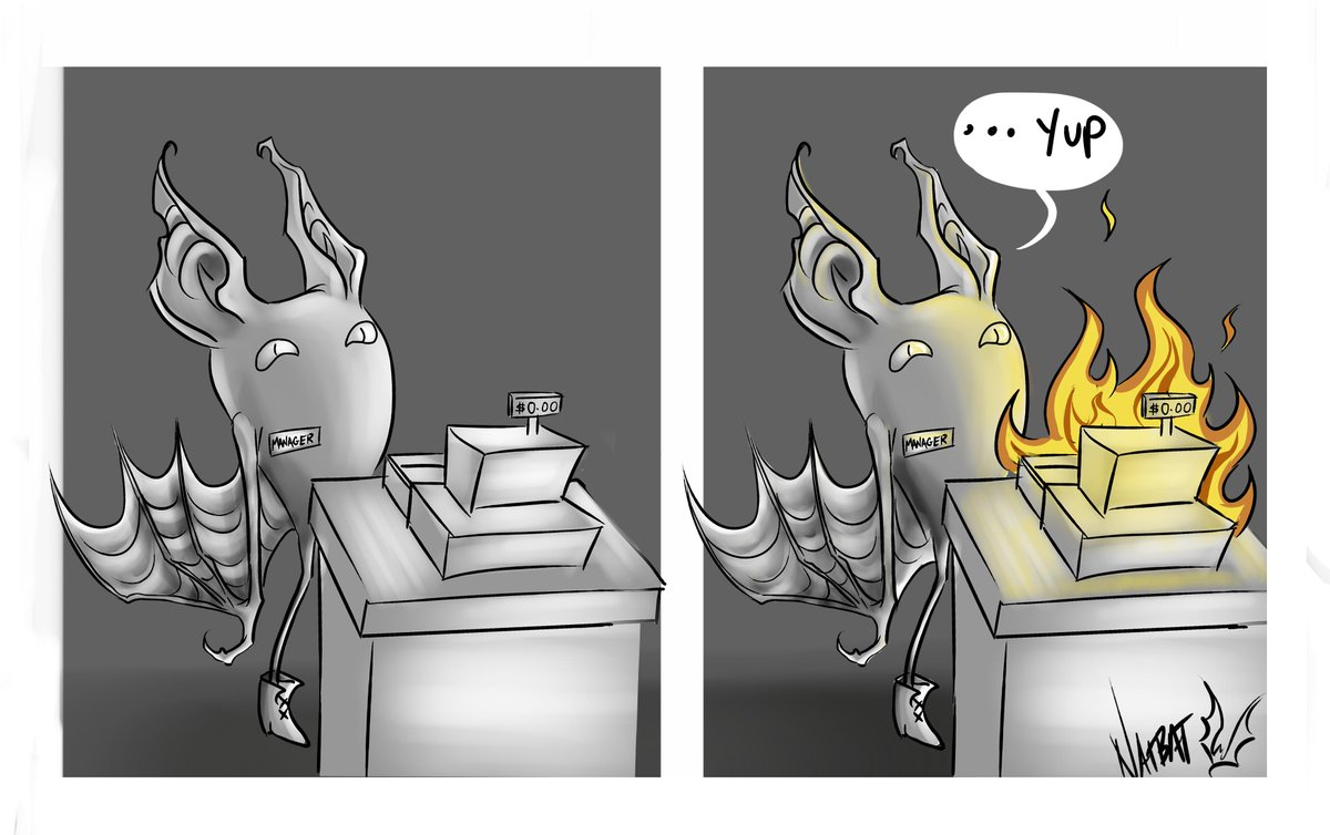NattyTheBatty's tweet photo. Basically the theme this summer 🤣
#batinboots #batinbootscomics #workgoth #survivingsummer #comic #art #drawing #illustration #wacom #digitalart #digitalillustration #goth #gothic #natbat #n4tb4t #corporategoth #ihateretail #sketch https://t.co/osNgEEBAZd