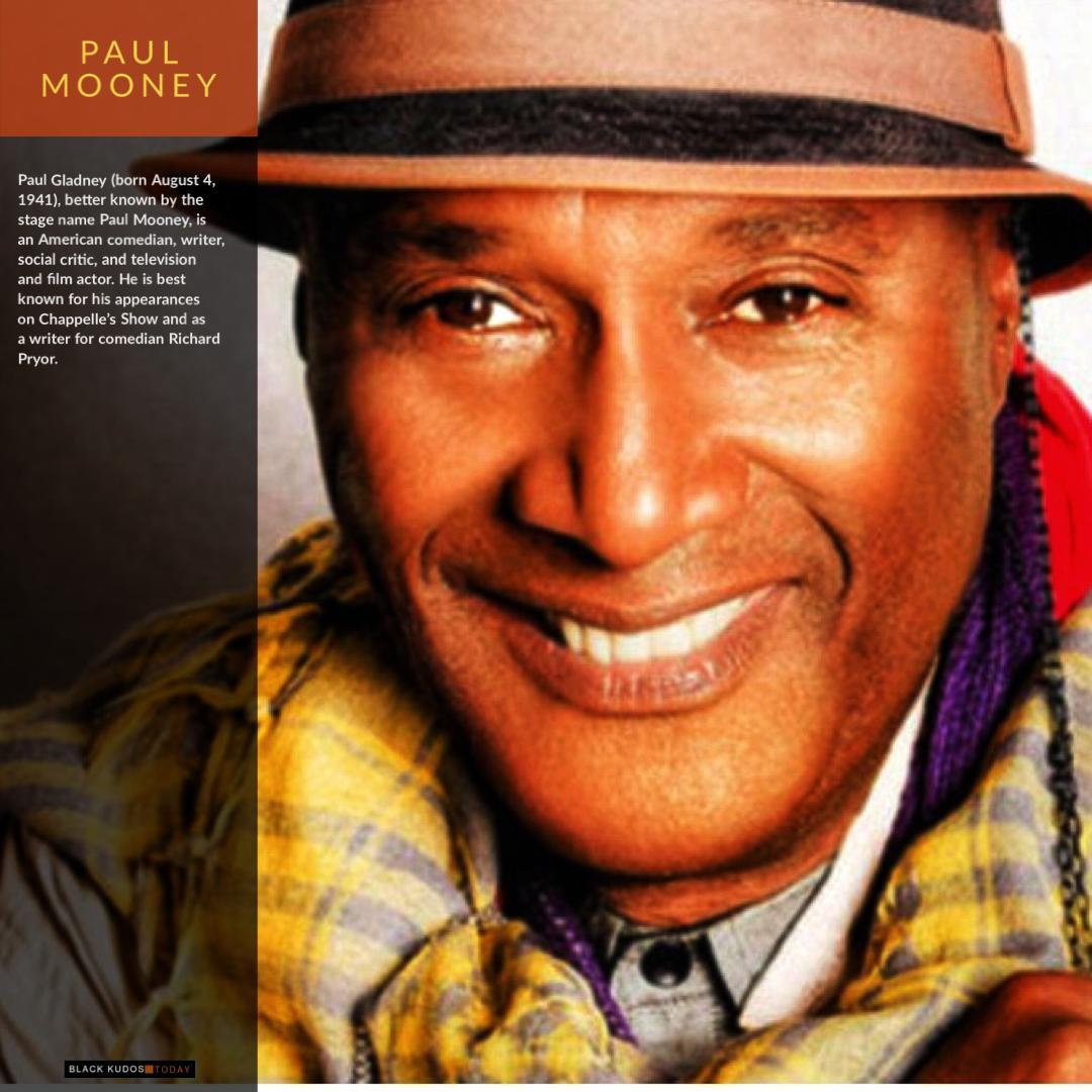 Happy Birthday to Paul Mooney.  
 