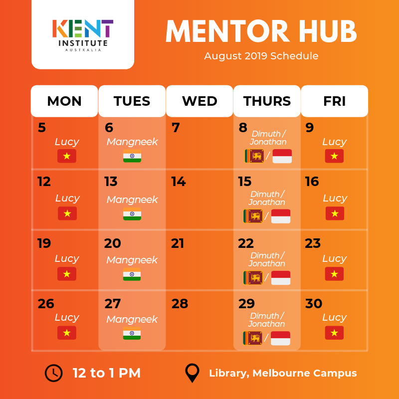 kent_institute's tweet photo. High performing #KentInstitute #students will be at the '#Mentor Hub' located in the #Melbourne campus Library. Today, we had Lucy from #Vietnam & she is ready to assist fellow students with academic concerns & provide study tips!π
π:https://t.co/EJf38CAZLH https://t.co/Yq53eG0BRS