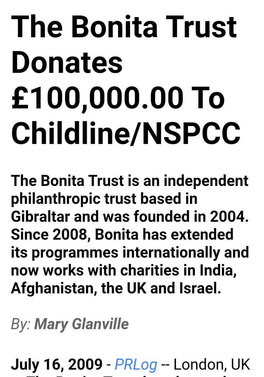 Mary Glanville, philanthropy consultant, spent years in TV, leaving Carlton (while Sara Morrison was there) a day before Cameron joined. She also worked in sales at Virgin TV and as PR contact for the Bonita Trust which donated to NSPCC/ChildLine for call managing equipment.