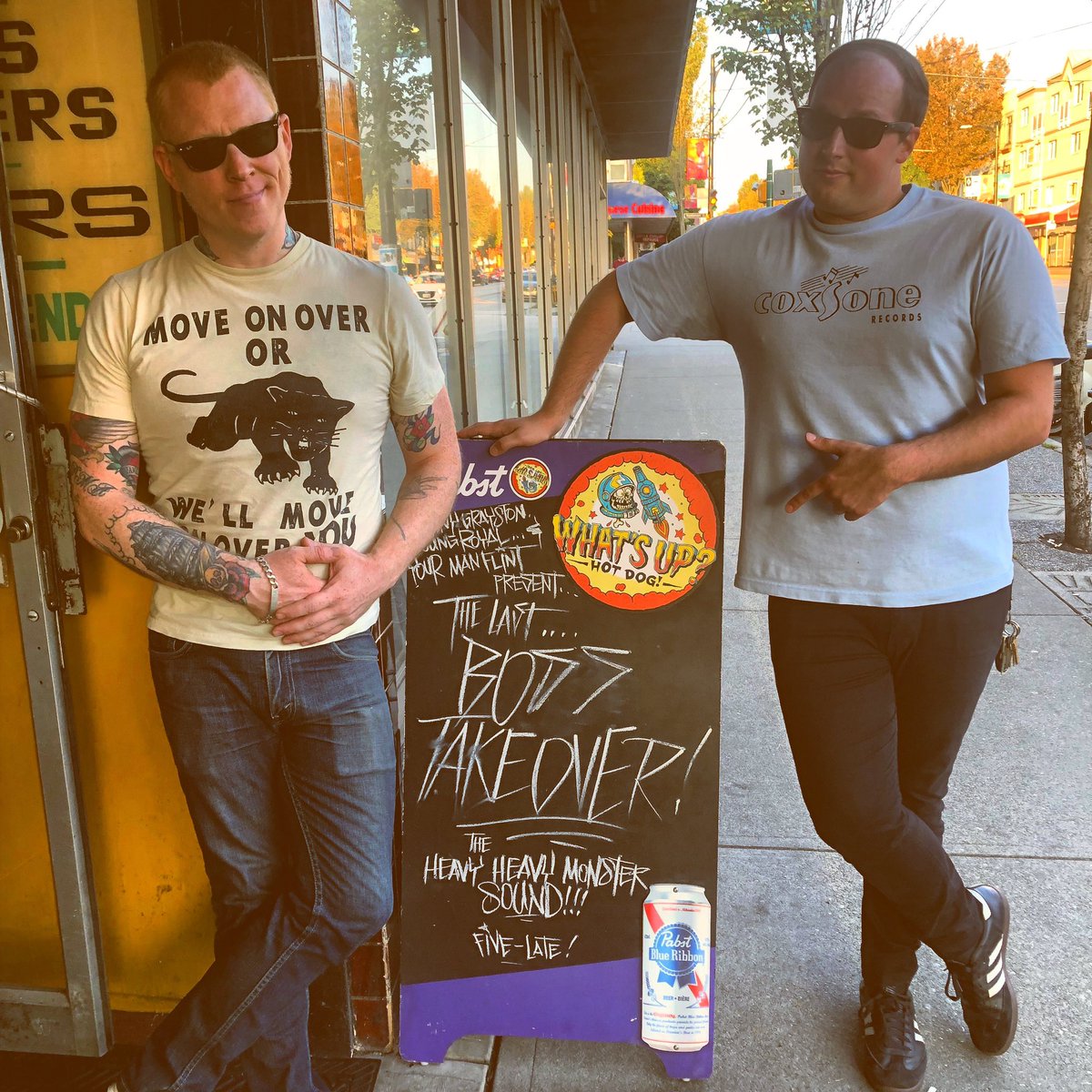 youngroyal88's tweet photo. Started this thing we call #BOSSTAKEOVER  almost 6 years ago with this man. He taught me all I know about DJing and always has my back. This isn’t goodbye but just goodbye for now. We’re all gonna be doing new things and I’m exited. We’re goin all night tonight @whatsuphotdogvan! https://t.co/8wepMlDnAd