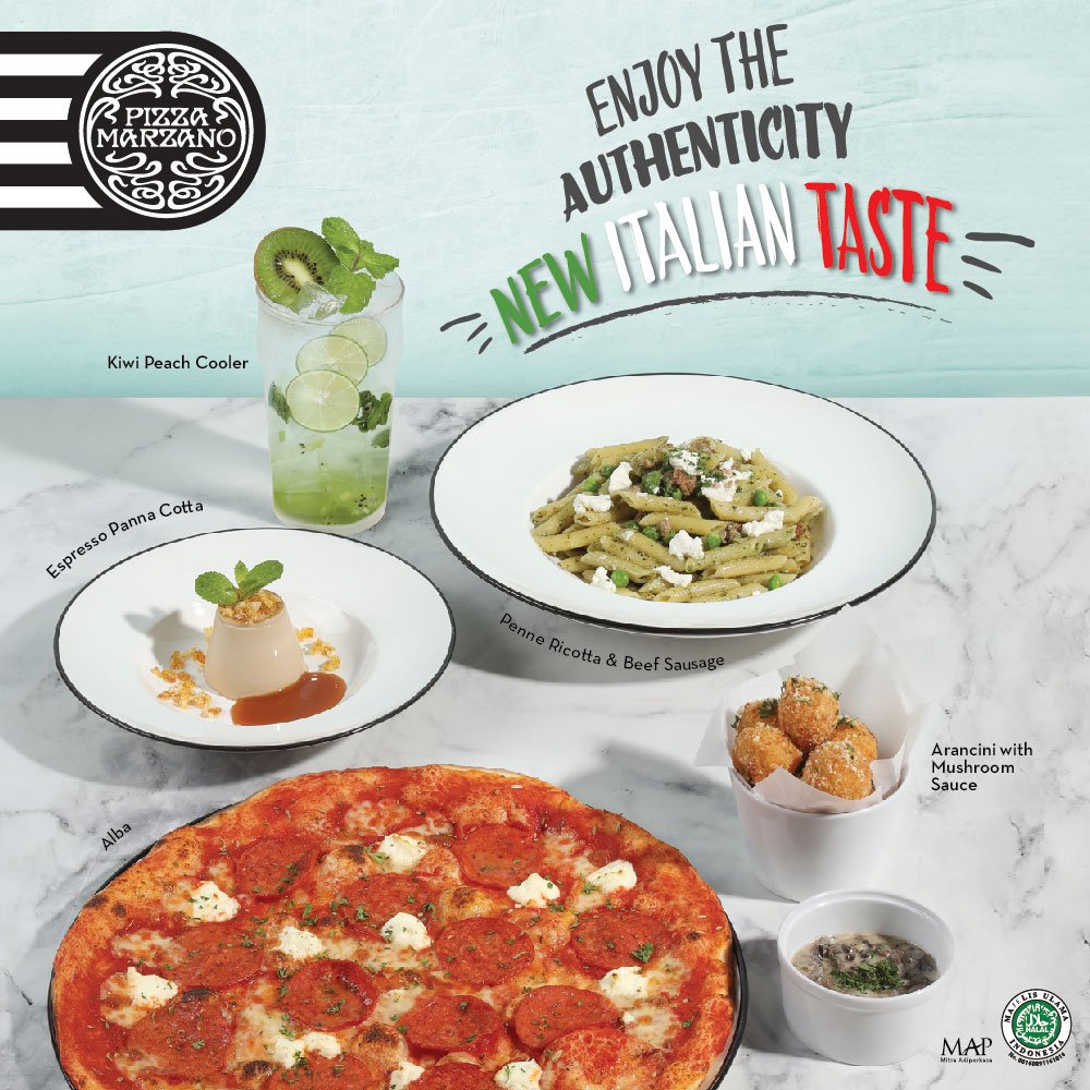 Our new menu is here, and ready for you to enjoy!

We have 17 new menu from Drinks, Starter, Salad, Pizza, Pasta, and Dessert. Try at least one of them and get 20% OFF! 

*T&amp;C Apply
