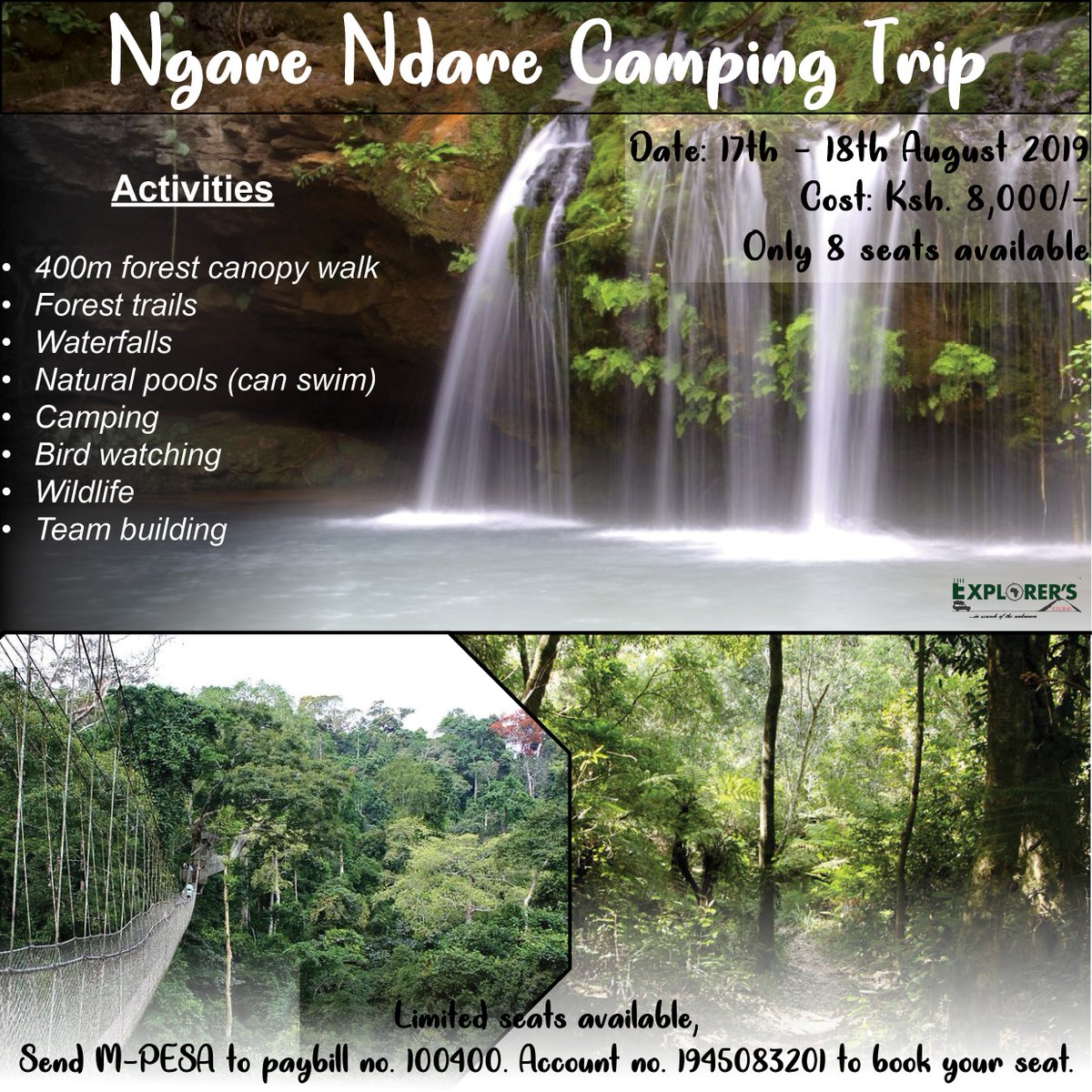 explorersclubk's tweet photo. #ngarendareforest #camping #hiking https://t.co/HlGkqWCUsn