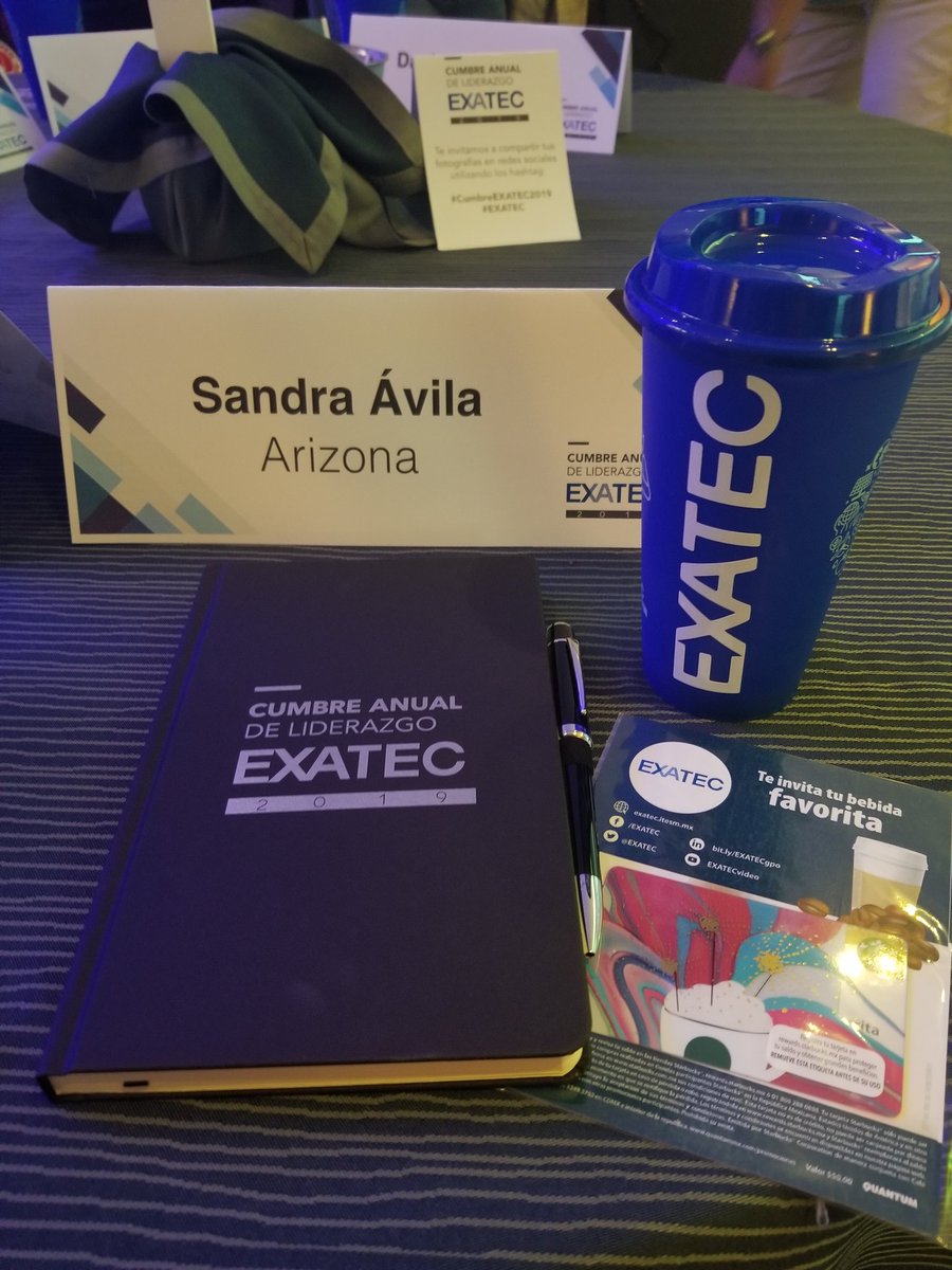sandragamio's tweet photo. Representando a #EXATECArizona en la #CumbreEXATEC2019 en #SantaFé. Excelente primer día! @EXATEC #EXATEC https://t.co/6QmvGyTEEV
