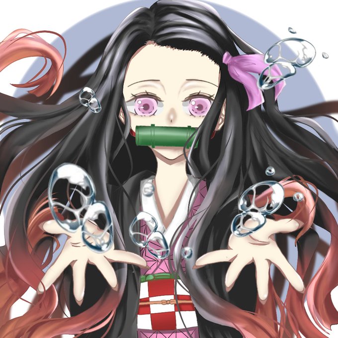 ててぃ茶サブだよさんがTwitterに投稿した竈門禰豆子(鬼滅の刃)のイラスト。