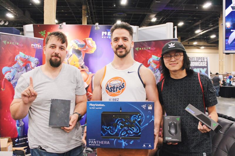 Metal_R_jp's tweet photo. #EVO2019 メタル・レボリューショントーナメント優勝者:
@Doneydraco 
@thegrreatwh1te
@saminator1999_
 @PNDMustard  @LUKETRANNGUYEN
おめでとうございます！
@RazerJP サポートしてくれて改めてありがとうございます！

#格ゲー #トーナメント https://t.co/GMqUl6Yvsp