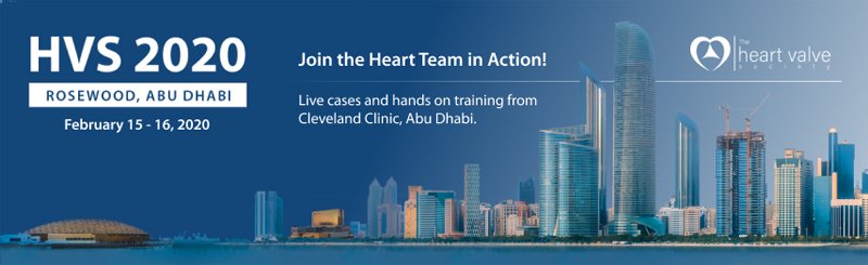 Heart Valve Society 2020 Annual Meeting || February 15-16, 2020 || Rosewood, Abu Dhabi || Live cases and hands on training from Cleveland Clinic Abu Dhabi. heartvalvesociety.org/meeting/
#abudhabi #heart #valve #clevelandclinic #Cardiology