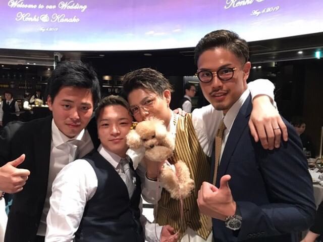 kenyu0210m's tweet photo. 健飛&amp;きゃな
結婚おめでとう🎉㊗️

2人とも最高の晴れ舞台でめちゃくちゃ感動泣した

これから長い結婚生活頑張ってください！

最高にしらけた乾杯のスピーチ
トラウマできました笑笑 https://t.co/0XonEgoFhx