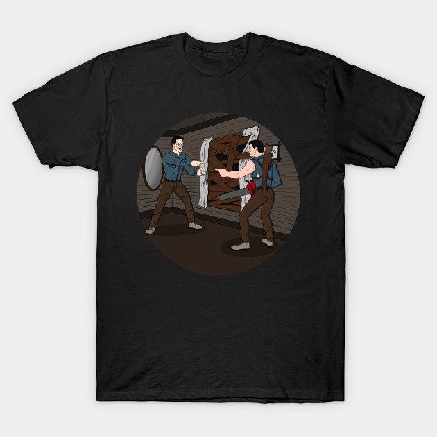 theshirtlist's tweet photo. 2 Ash T-Shirt - https://t.co/qGyEaoN49E Army of Darkness t-shirt from @riptapparel for just $13! #ArmyOfDarkness #AshWilliams #EvilDead #Horror #InternetMeme #MarianoSánchezLorente #MarianoSan #Movie #Parody #SpiderManPointingAtSpiderMan https://t.co/mYmJtSqTe7