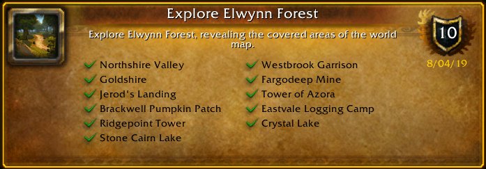 SnackDiggy's tweet image. I just earned the [Explore Elwynn Forest] Achievement! #Warcraft