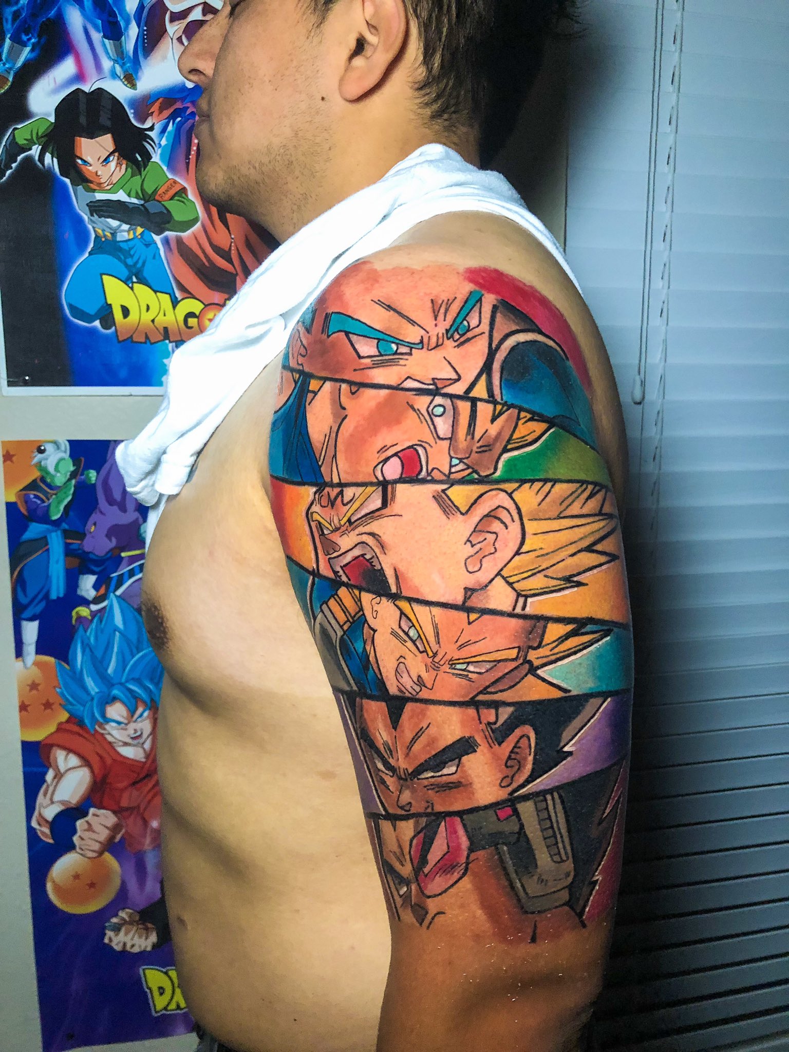 My first anime tattoo. Vegeta is my favorite. : r/Animetattoos