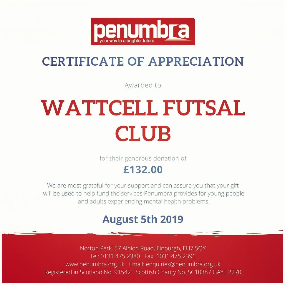 🔶🔷 Well done to the players who supported this charity initiative &amp; scored all the goals!

We'll be following up with the same support for <a href="/penumbra_scot/">Penumbra Mental Health</a> next season... Every goal = £1 to the charity

132 to beat ⚽💪🏼🥅

#Futsal #Charity #mentalhealthawareness #mentalhealth
