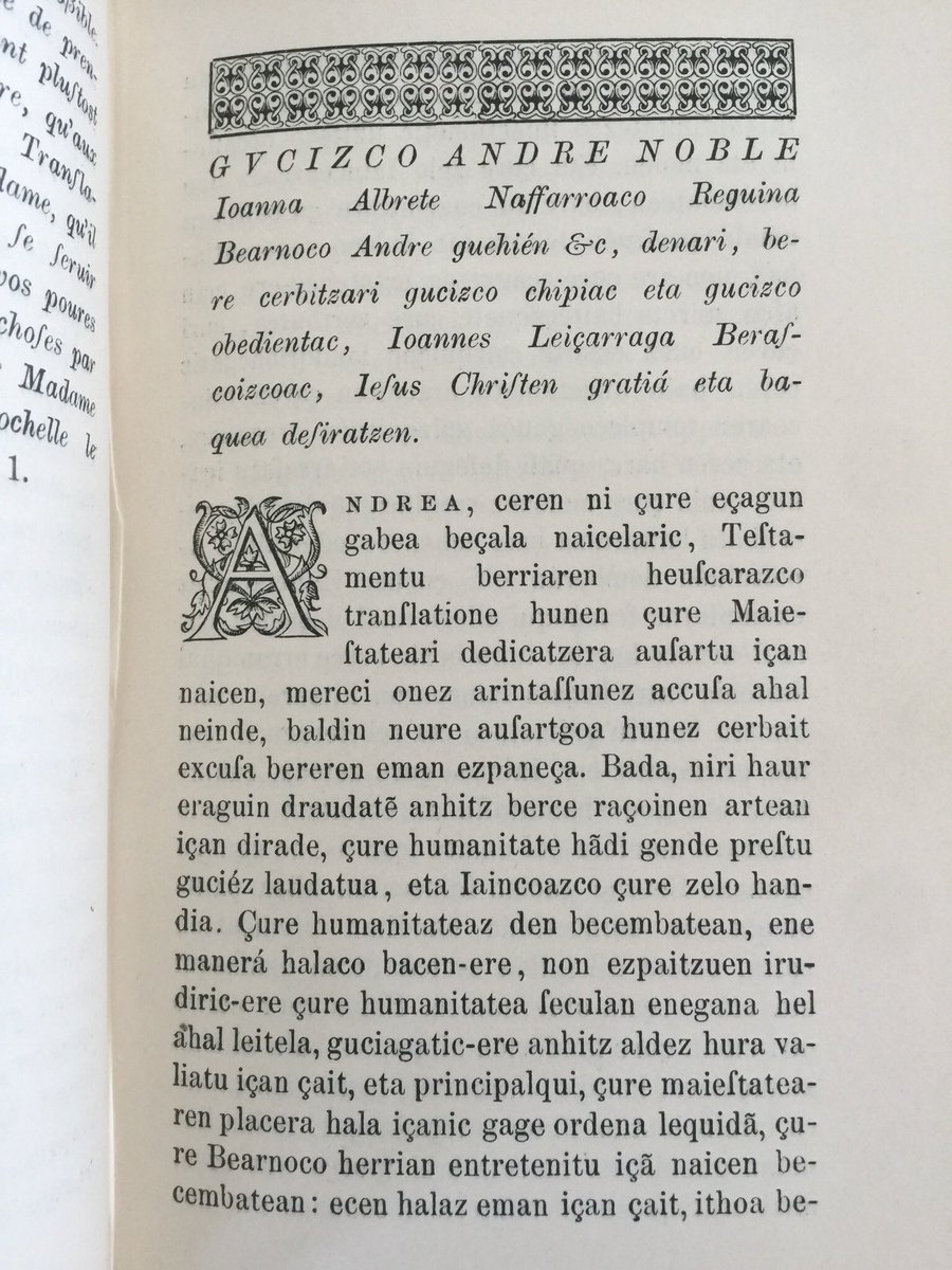 CATECISMO EN EUSKERA DE J. LEIZARRAGA POR MANDATO DE LA REINA JUANA DE ALBRET(La Rochelle, 1571).

Esta es un rarísimo ejemplar de una edición de una editorial alemana en 1900.